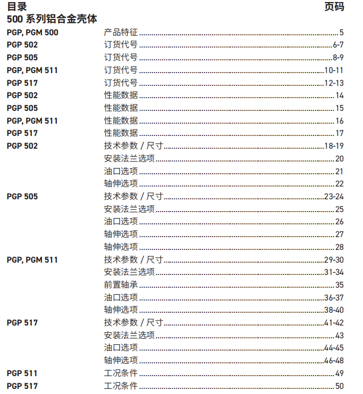 派克齿轮泵齿轮马达